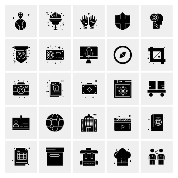 Σύνολο 25 Universal Business Icons Vector — Διανυσματικό Αρχείο