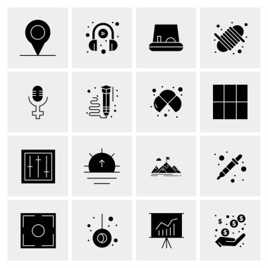 16 Evrensel Simge İş Vektörü