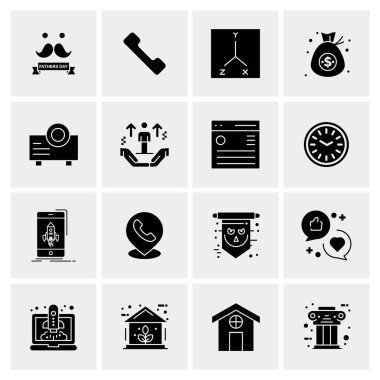 16 Evrensel Simge İş Vektörü