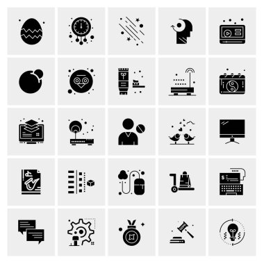 Evrensel yaratıcı simgeler kümesi, web ve mobil uygulamalar ve projeler için basit vektör illüstrasyonları 