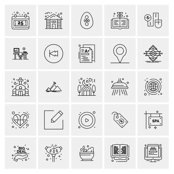 Conjunto Iconos Creativos Universales Simplemente Vector Ilustraciones Para Aplicaciones Web — Archivo Imágenes Vectoriales