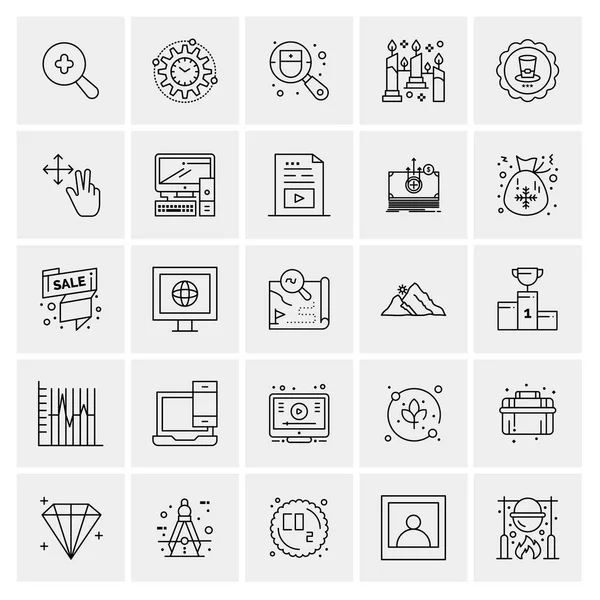 Set van 25 Universele Business Iconen Vector — Stockvector