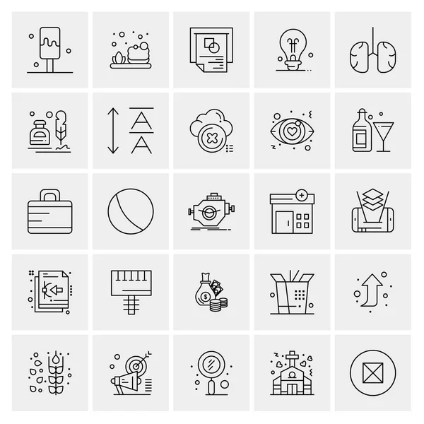 Conjunto Iconos Creativos Universales Simplemente Vector Ilustraciones Para Aplicaciones Web — Vector de stock