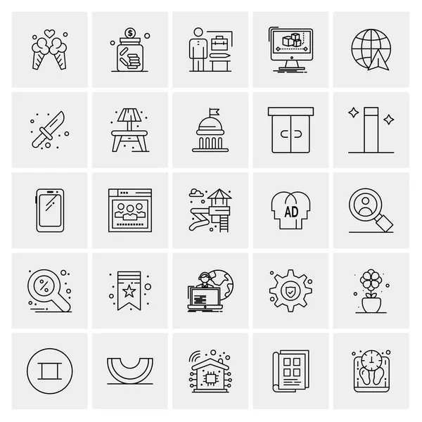 Conjunto Iconos Creativos Universales Simplemente Vector Ilustraciones Para Aplicaciones Web — Archivo Imágenes Vectoriales