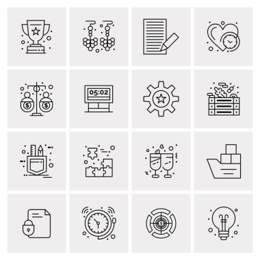 16 Evrensel Simge İş Vektörü