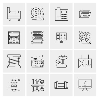 16 Evrensel Simge İş Vektörü