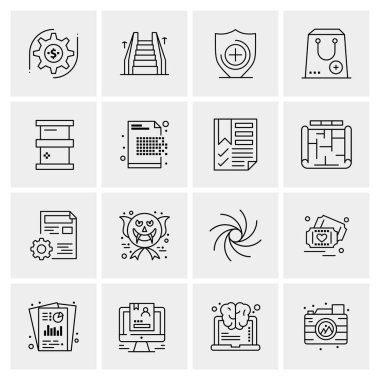 16 Evrensel Simge İş Vektörü