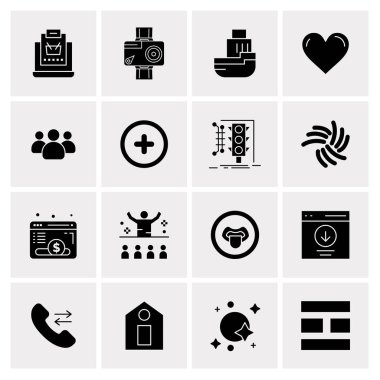 16 Evrensel Simge İş Vektörü