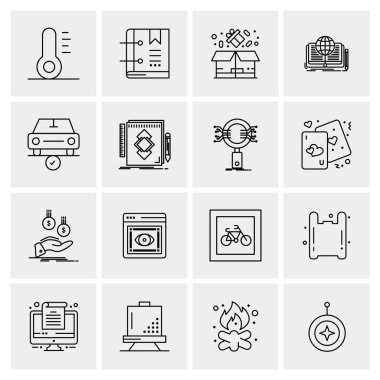 16 Evrensel Simge İş Vektörü