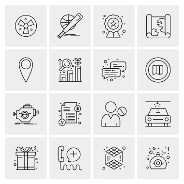 16 Evrensel Simge İş Vektörü