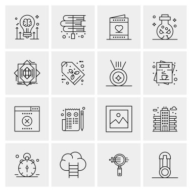 16 Evrensel Simge İş Vektörü