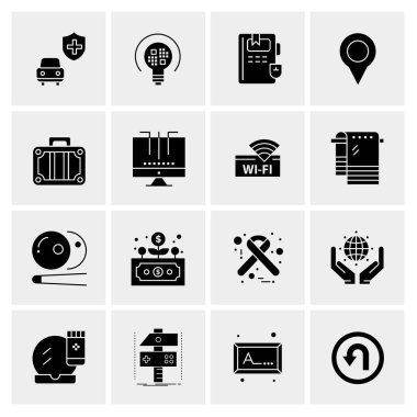 16 Evrensel Simge İş Vektörü