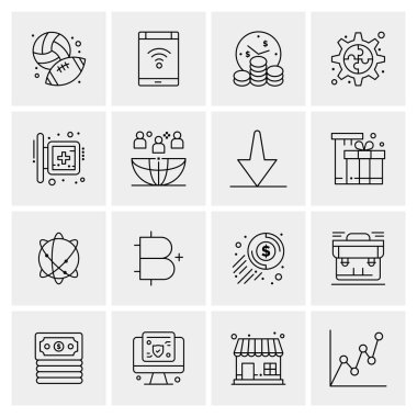 16 Evrensel Simge İş Vektörü