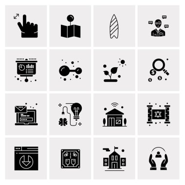 16 Evrensel Simge İş Vektörü