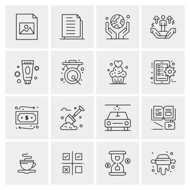 16 Evrensel Simge İş Vektörü