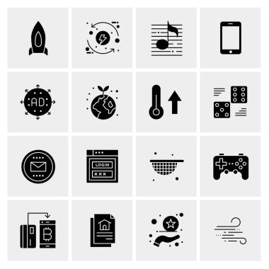 16 Evrensel Simge İş Vektörü