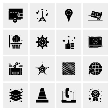 16 Evrensel Simge İş Vektörü