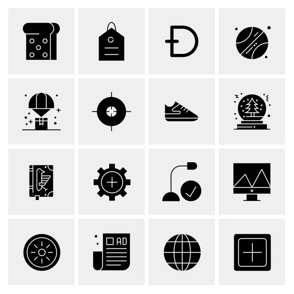 Set van 16 universele Pictogrammen Business Vector — Stockvector