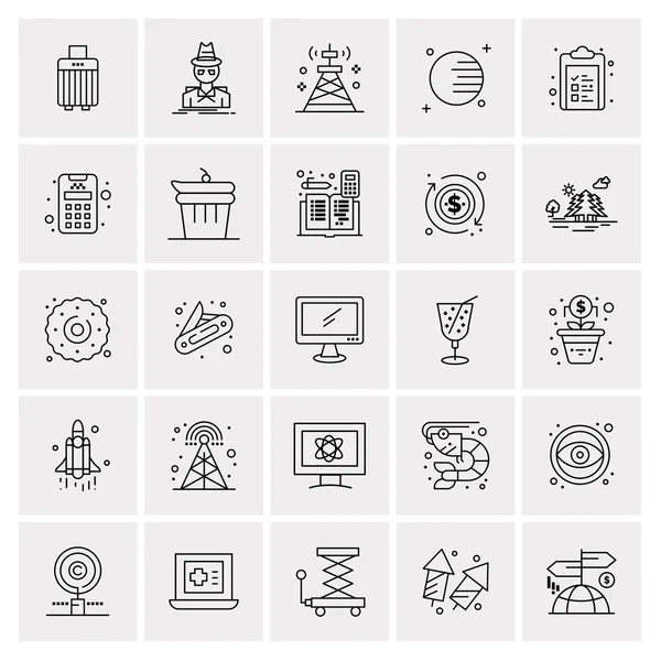 Set Universal Creative Icons Simply Vector Illustrations Web Mobile Apps — Stock Vector