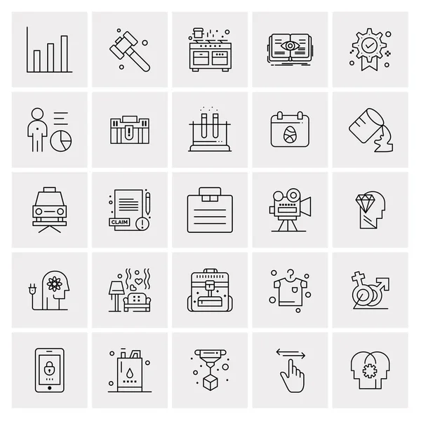 Conjunto Iconos Creativos Universales Simplemente Vector Ilustraciones Para Aplicaciones Web — Vector de stock