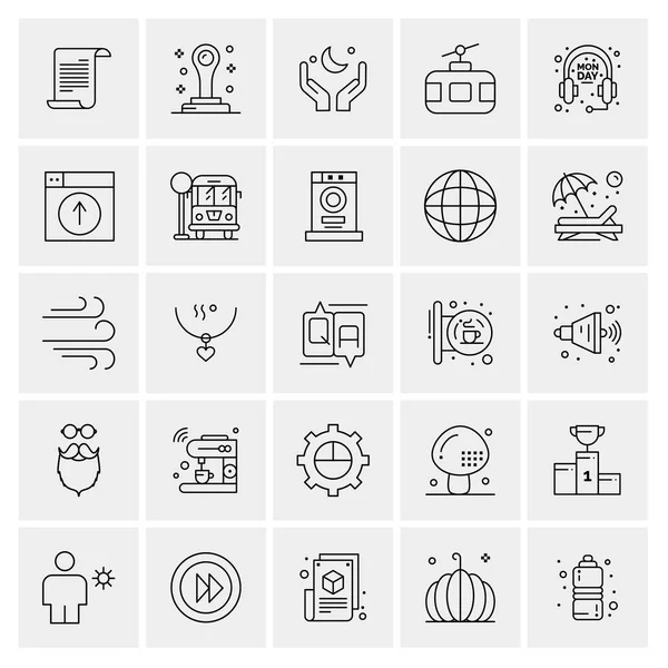 Conjunto Iconos Creativos Universales Simplemente Vector Ilustraciones Para Aplicaciones Web — Archivo Imágenes Vectoriales