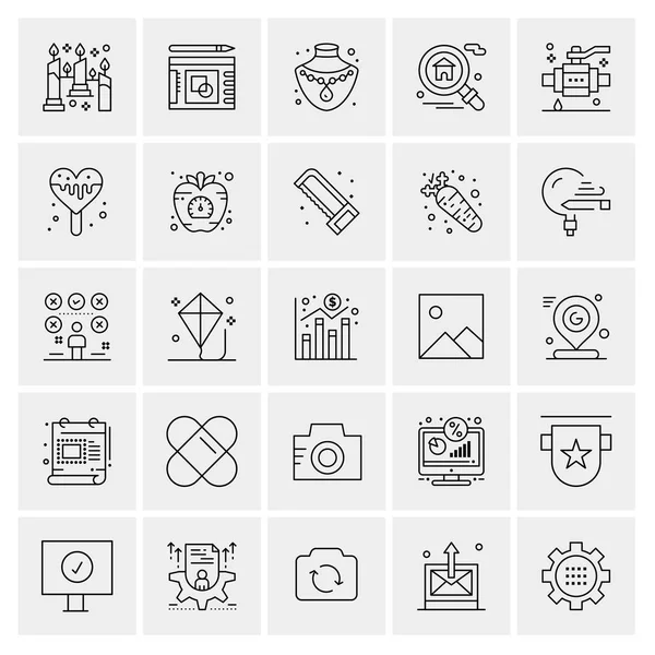 Conjunto Iconos Creativos Universales Simplemente Vector Ilustraciones Para Aplicaciones Web — Vector de stock