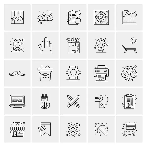 Conjunto Iconos Creativos Universales Simplemente Vector Ilustraciones Para Aplicaciones Web — Vector de stock