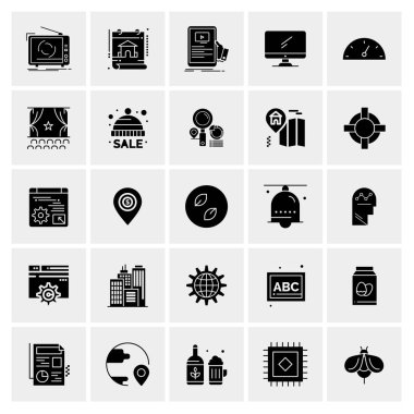 Evrensel yaratıcı simgeler kümesi, web ve mobil uygulamalar ve projeler için basit vektör illüstrasyonları 