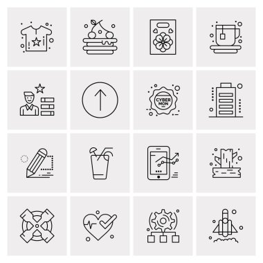 16 Evrensel Simge İş Vektörü