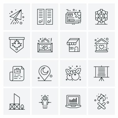 16 Evrensel Simge İş Vektörü