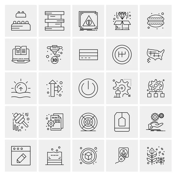 Conjunto Iconos Creativos Universales Simplemente Vector Ilustraciones Para Aplicaciones Web — Vector de stock