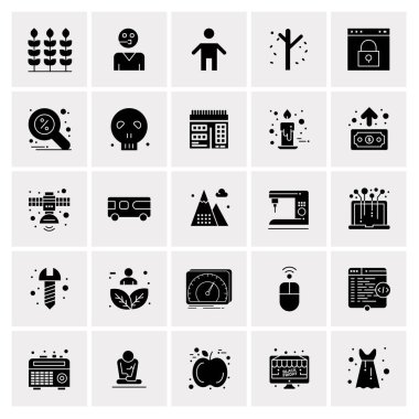 Evrensel yaratıcı simgeler kümesi, web ve mobil uygulamalar ve projeler için basit vektör illüstrasyonları 