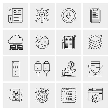 16 Evrensel Simge İş Vektörü