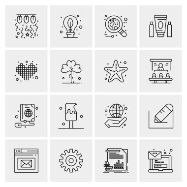 16 Evrensel Simge İş Vektörü