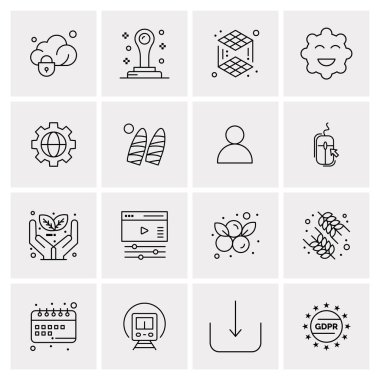 16 Evrensel Simge İş Vektörü