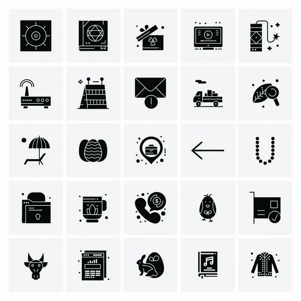 Ensemble Icônes Créatives Universelles Simplement Vectorielles Illustrations Pour Applications Projets — Image vectorielle