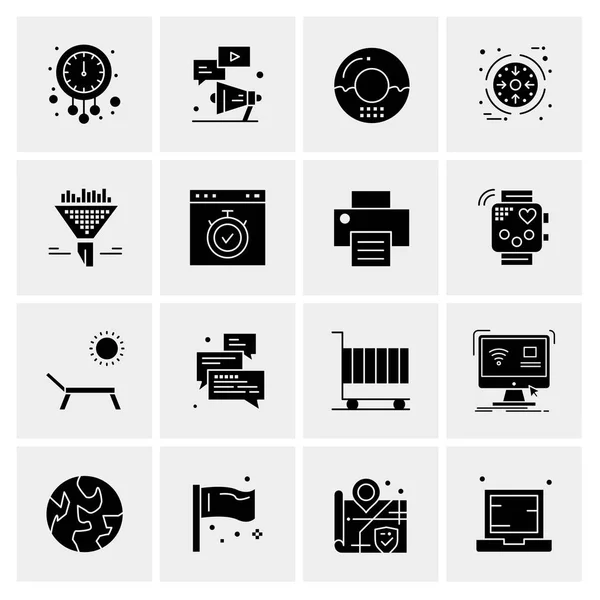 Σύνολο 16 Universal Icons Business Vector — Διανυσματικό Αρχείο