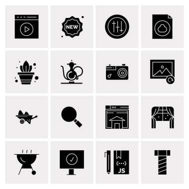 16 Evrensel Simge İş Vektörü