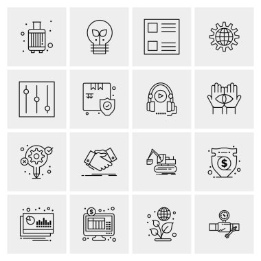 16 Evrensel Simge İş Vektörü