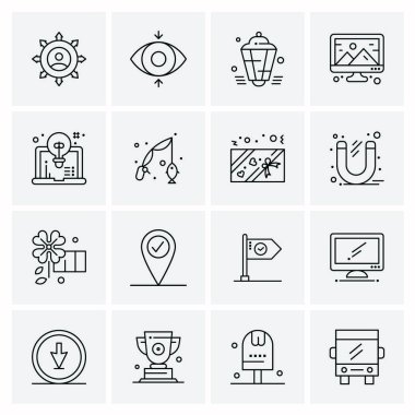 16 Evrensel Simge İş Vektörü