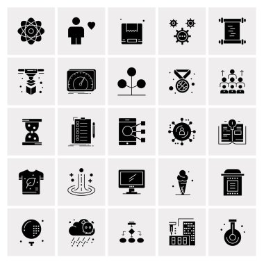 Evrensel yaratıcı simgeler kümesi, web ve mobil uygulamalar ve projeler için basit vektör illüstrasyonları 