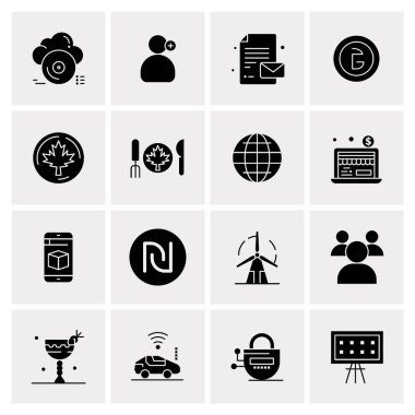 16 Evrensel Simge İş Vektörü