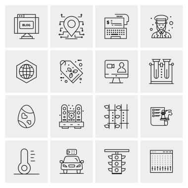 16 Evrensel Simge İş Vektörü