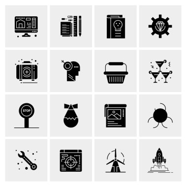 16 Evrensel Simge İş Vektörü