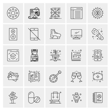 16 Evrensel Simge İş Vektörü