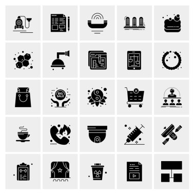 Evrensel yaratıcı simgeler kümesi, web ve mobil uygulamalar ve projeler için basit vektör illüstrasyonları 