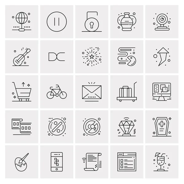 Evrensel yaratıcı simgeler kümesi, web ve mobil uygulamalar ve projeler için basit vektör illüstrasyonları 