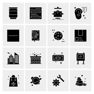 16 Evrensel Simge İş Vektörü