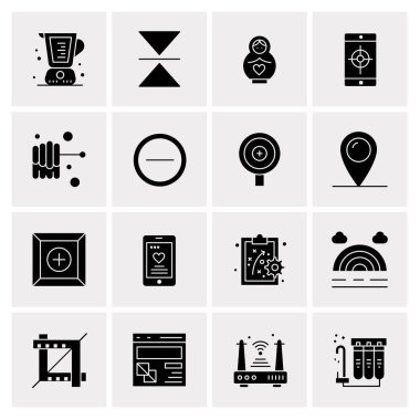 16 Evrensel Simge İş Vektörü