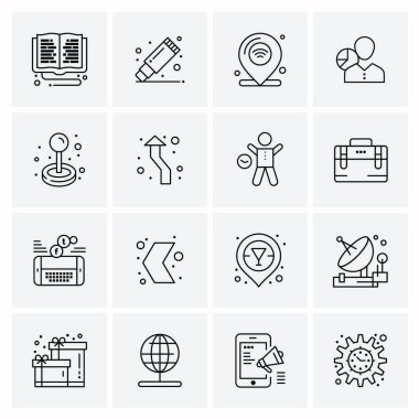 16 Evrensel Simge İş Vektörü